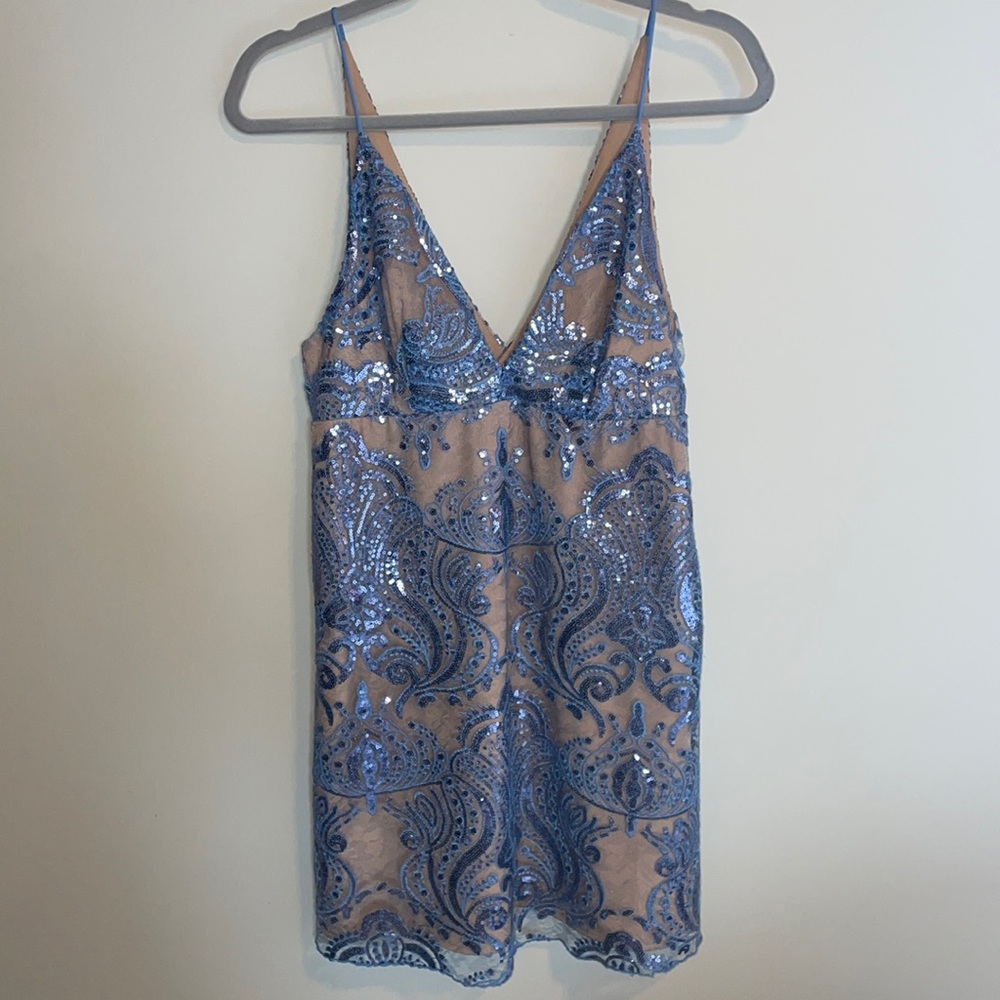 Free People Night Shimmers Mini Dress